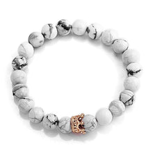 Load image into Gallery viewer, Black White Stone Distance Bracelets